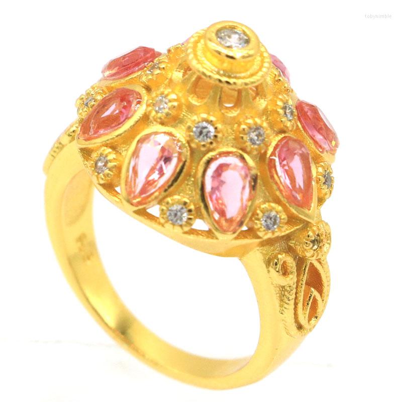 Cluster Rings 22x18mm Eye Catching 3d 6.4g Created Pink Tourmaline CZ Women Daily Wear Golden Silver
Cluster Rings 22x18mm Eye Catching 3d 6.4g Created Pink Tourmaline CZ Women Daily Wear Golden Silver