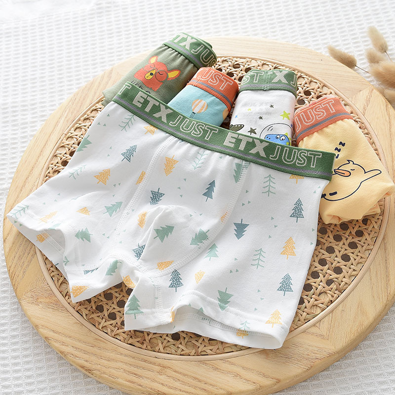 Panties 5 Pcs lpack Kids Underwear for Boys Cotton Teen Cartoon Dinosaur Boxers Toddler Children cute Breathable Underpants 221205
