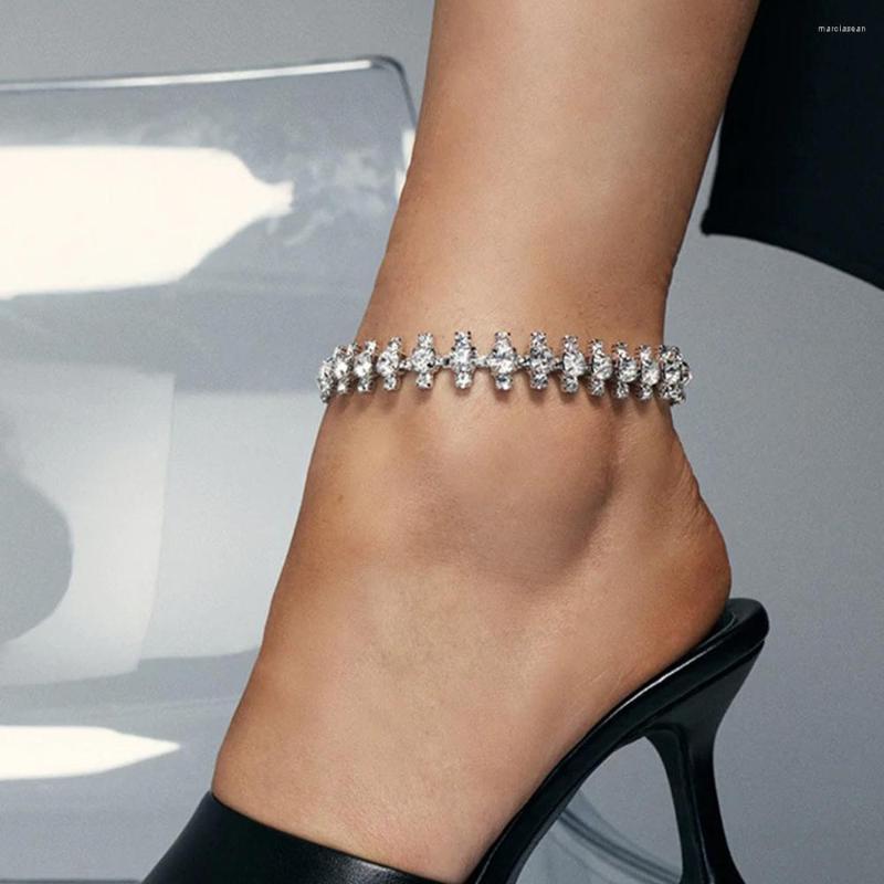 Anklets GLAMing Simple Gear Rhinestone Foot Anklet For Women Summer Sandal Leg Bracelet Crystal Ankle Chain Fashion High Heel Jewelry
Anklets GLAMing Simple Gear Rhinestone Foot Anklet For Women Summer Sandal Leg Bracelet Crystal Ankle Chain Fashion High Heel Jewelry
