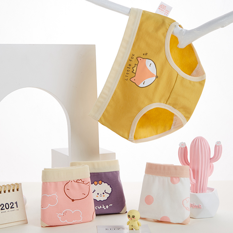 Panties Cute Cotton Girls Underwear Brifes Cartoon Polka Dot Underpants Clothes for 6 7 8 9 10 11 12 Year Old 212044 221205