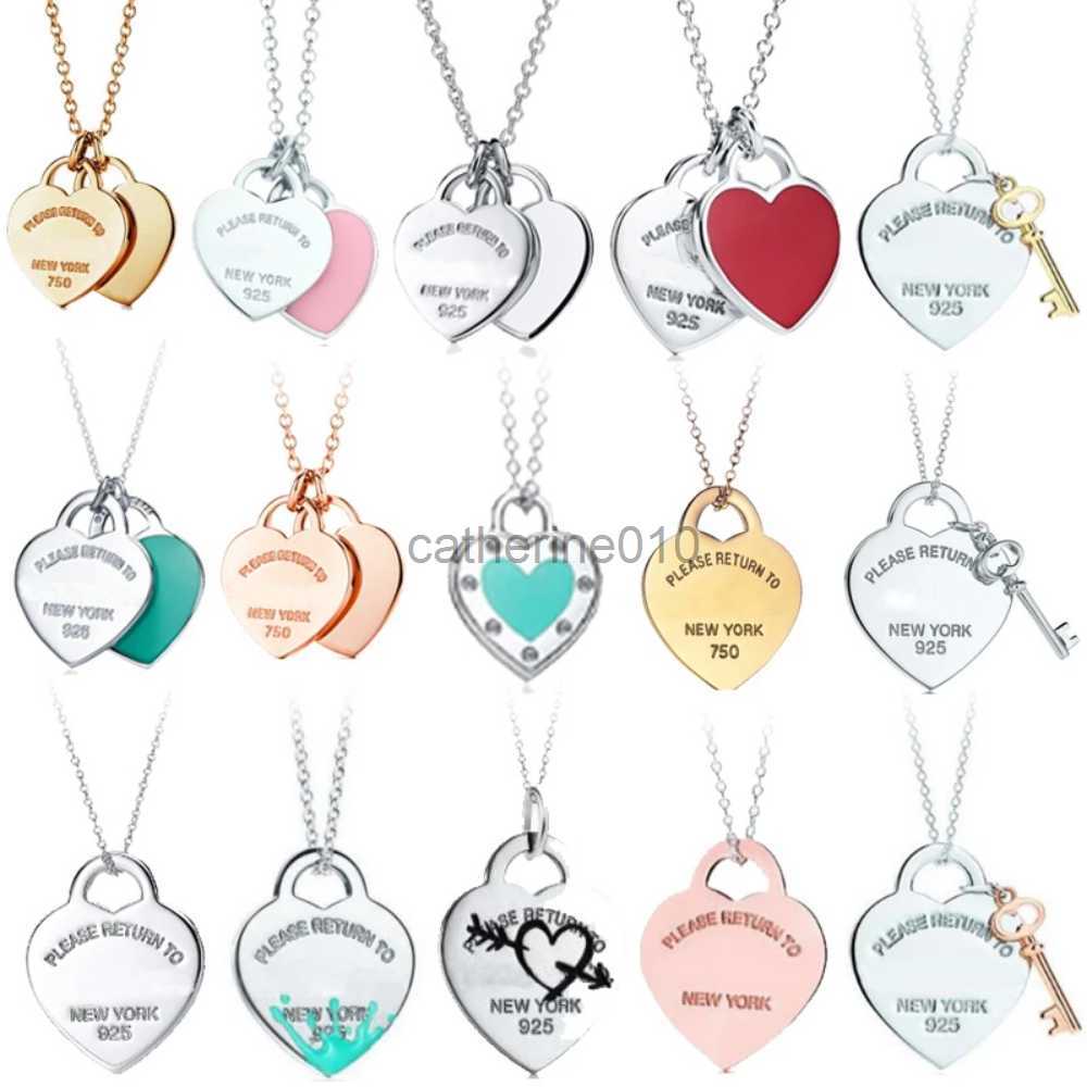 Pendant Necklaces Original S925 Sterling Silver Tiff New Double Heart Necklace for Women Ins Fashion Jewelry First Choice Exquisite Holiday With Box
Pendant Necklaces Original S925 Sterling Silver Tiff New Double Heart Necklace for Women Ins Fashion Jewelry First Choice Exquisite Holiday With Box