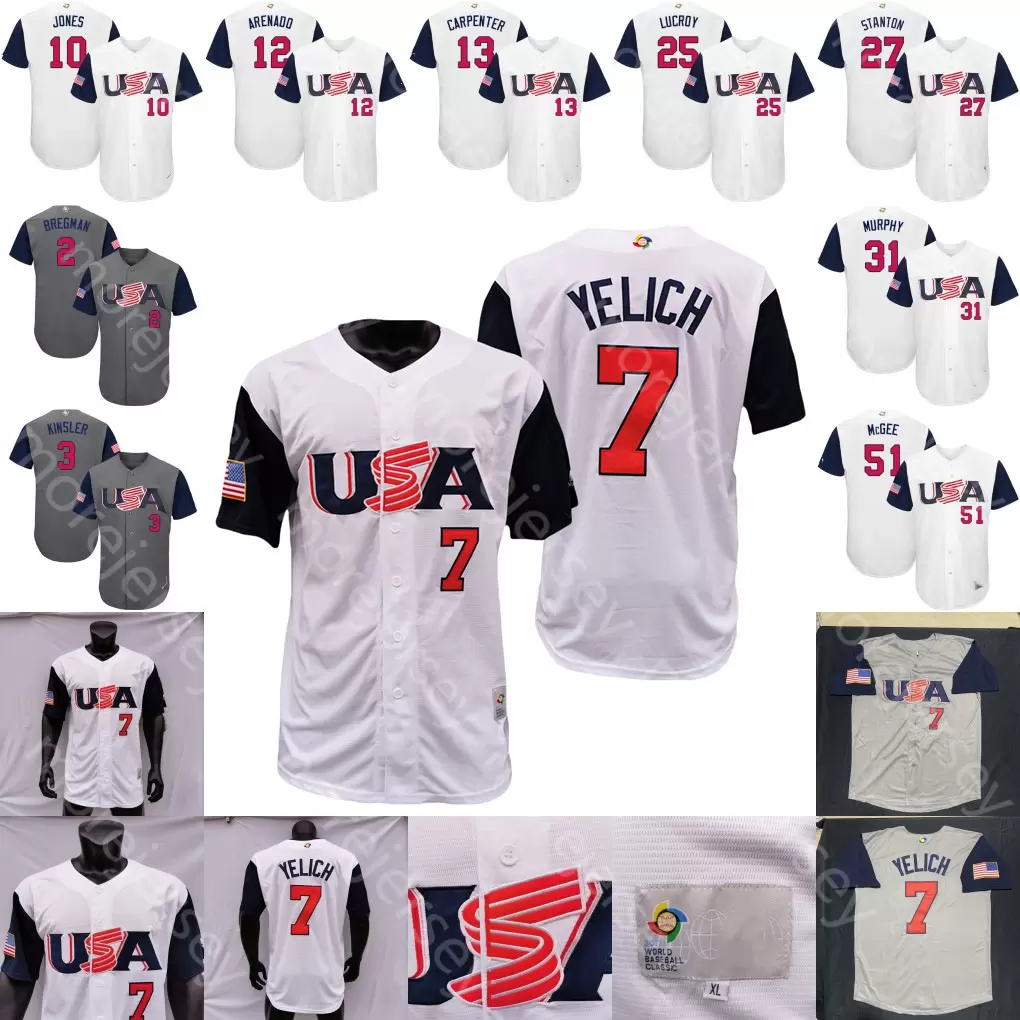 Basketball Wears College Basketball College Wears 2017 WBC Jersey World Baseball Classic USA Team Marcus Stroman Buster Posey Nolan Arenado Bregman Eric Hosmer McC, Youth white
Basketball Wears College Basketball College Wears 2017 WBC Jersey World Baseball Classic USA Team Marcus Stroman Buster Posey Nolan Arenado Bregman Eric Hosmer McC, Youth white