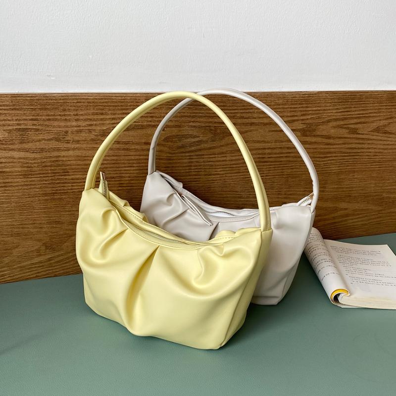 Evening Bags Soft PU Leather Women's Hobos Shoulder Bag Female Portable Underarm Simple Fashion Ladies Purses And Handbags Bolso Mujer, White
Evening Bags Soft PU Leather Women's Hobos Shoulder Bag Female Portable Underarm Simple Fashion Ladies Purses And Handbags Bolso Mujer, White