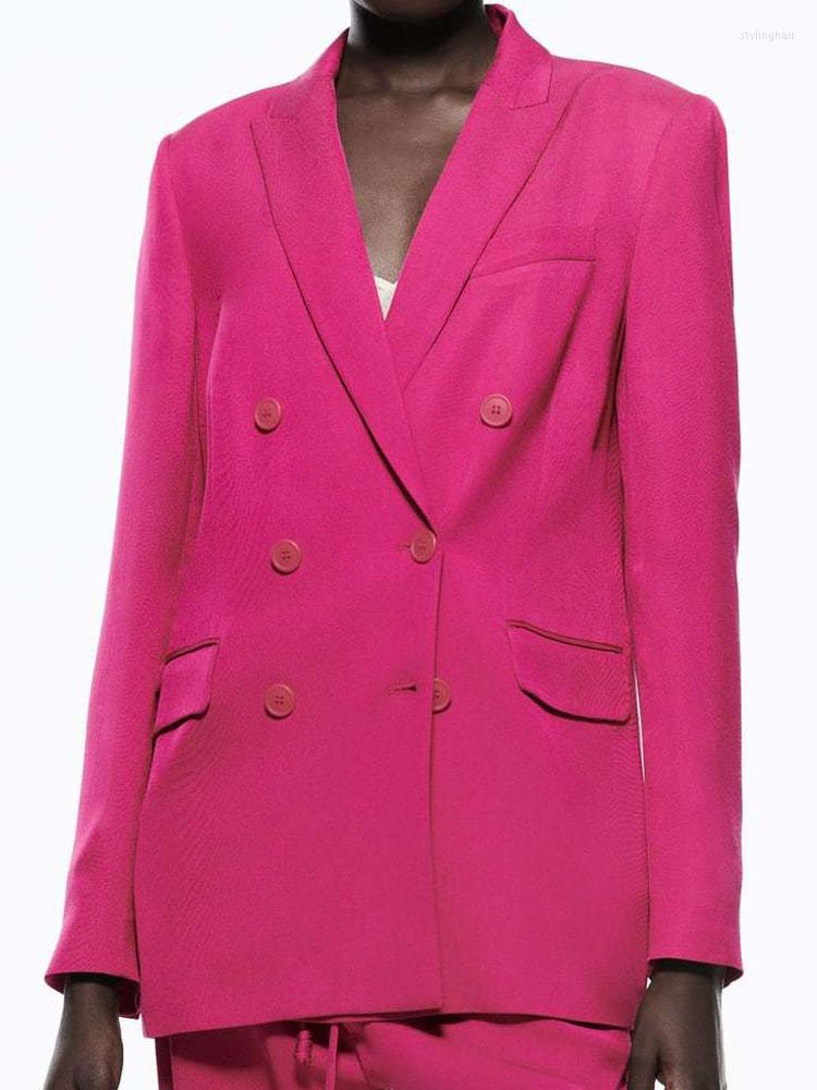 Women's Suits Kumsvag 2022 Summer Women Casual Blazers Suit Coats Solid Long Sleeve Double Breasted Female Elegant Street Blazer Clothing
Women's Suits Kumsvag 2022 Summer Women Casual Blazers Suit Coats Solid Long Sleeve Double Breasted Female Elegant Street Blazer Clothing