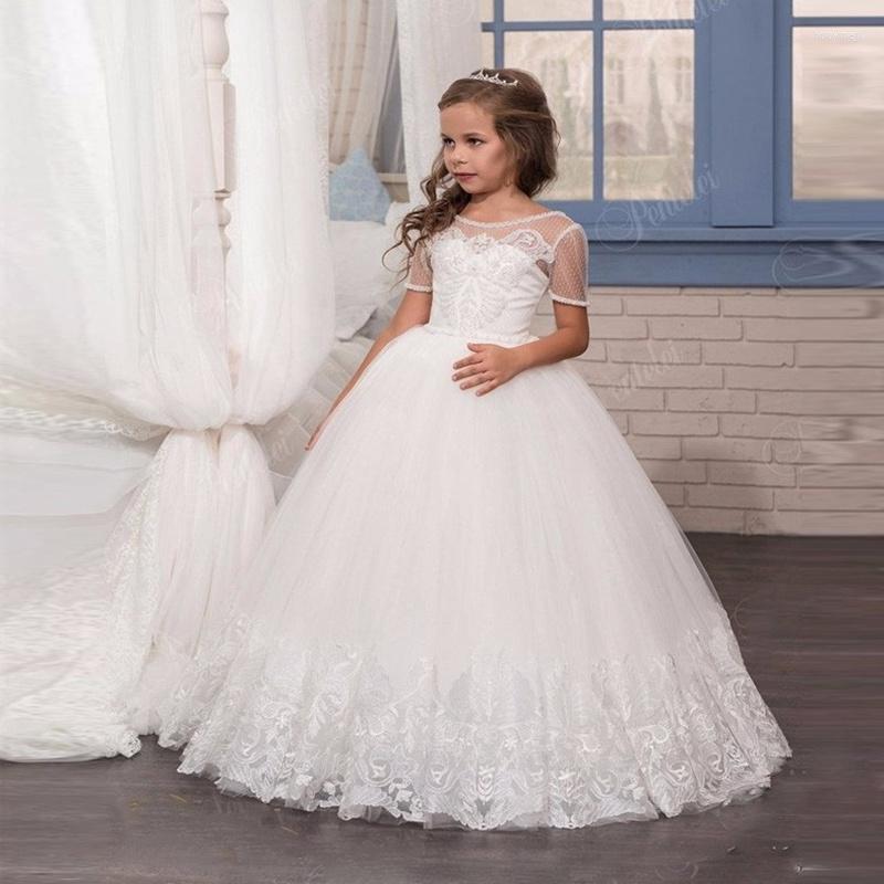 Girl Dresses White Lace Applique Fluffy Flower For Wedding Girls First Communion Special Prom
Girl Dresses White Lace Applique Fluffy Flower For Wedding Girls First Communion Special Prom
