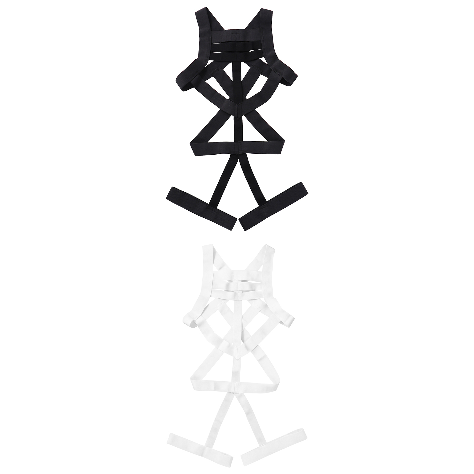 Suspenders Men Body Shoulder Chest Harness Belt Elastic Straps Criss Cross Back Hollow Out Onepiece Jockstrap Bodysuit 221205