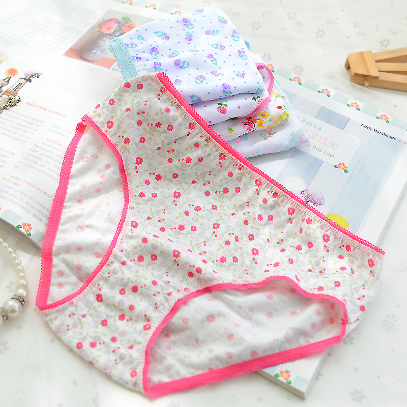 Panties 24Pieces lot 100 Cotton Girls Underwear Chirdren Briefs Kids 2 12 Years 221205