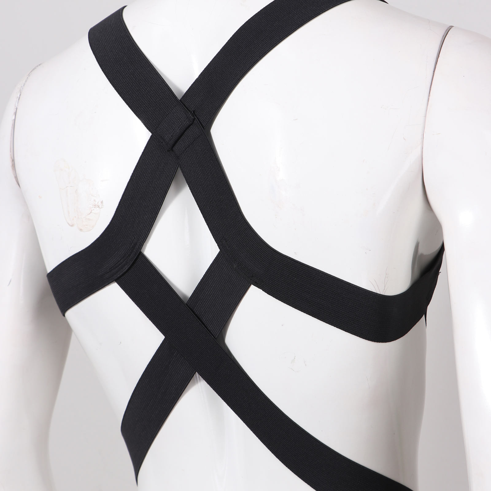 Suspenders Men Body Shoulder Chest Harness Belt Elastic Straps Criss Cross Back Hollow Out Onepiece Jockstrap Bodysuit 221205