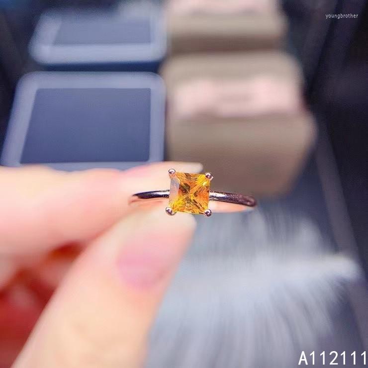 Cluster Rings Exquisite Jewelry 925 Sterling Silver Inset With Gemstone Woman's Elegant Square Fresh Citrine Ring Support Detection
Cluster Rings Exquisite Jewelry 925 Sterling Silver Inset With Gemstone Woman's Elegant Square Fresh Citrine Ring Support Detection