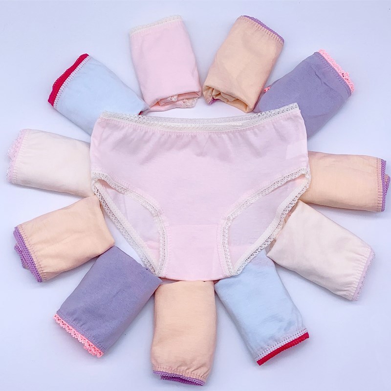 Panties 12Pc Lot Fashion Baby Girls Underwear Cotton Kids Short Briefs Children Underpants 1 12years 221205