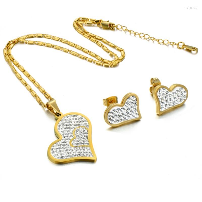 Necklace Earrings Set Luxury African Gold Color Rhinestone Heart Bridal For Women Jewelery, Picture shown
Necklace Earrings Set Luxury African Gold Color Rhinestone Heart Bridal For Women Jewelery, Picture shown