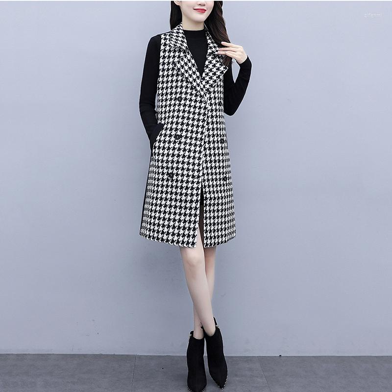 Women' Vests 2022 Spring Autumn Vest Women Fashion Double Breasted Turndown Collar Cardigan Sleeveless Lace-up All-match Long L-5XL, Photo color
Women' Vests 2022 Spring Autumn Vest Women Fashion Double Breasted Turndown Collar Cardigan Sleeveless Lace-up All-match Long L-5XL, Photo color