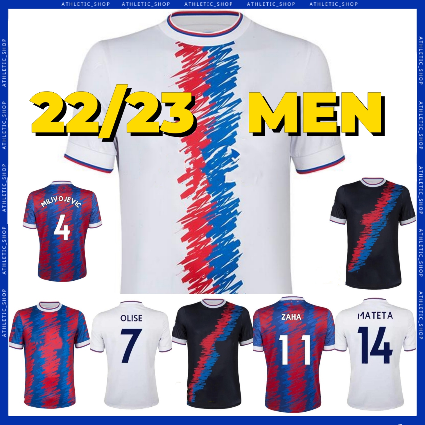 Palace Soccer Jerseys 22/23 Zaha MILIVOJEVIC TOWNSEND SAKHO BENTEKE MATETA EZE McARTHUR men kids Kits sock Full sets Football Shirt 2022 2023, Third patch
Palace Soccer Jerseys 22/23 Zaha MILIVOJEVIC TOWNSEND SAKHO BENTEKE MATETA EZE McARTHUR men kids Kits sock Full sets Football Shirt 2022 2023, Third patch