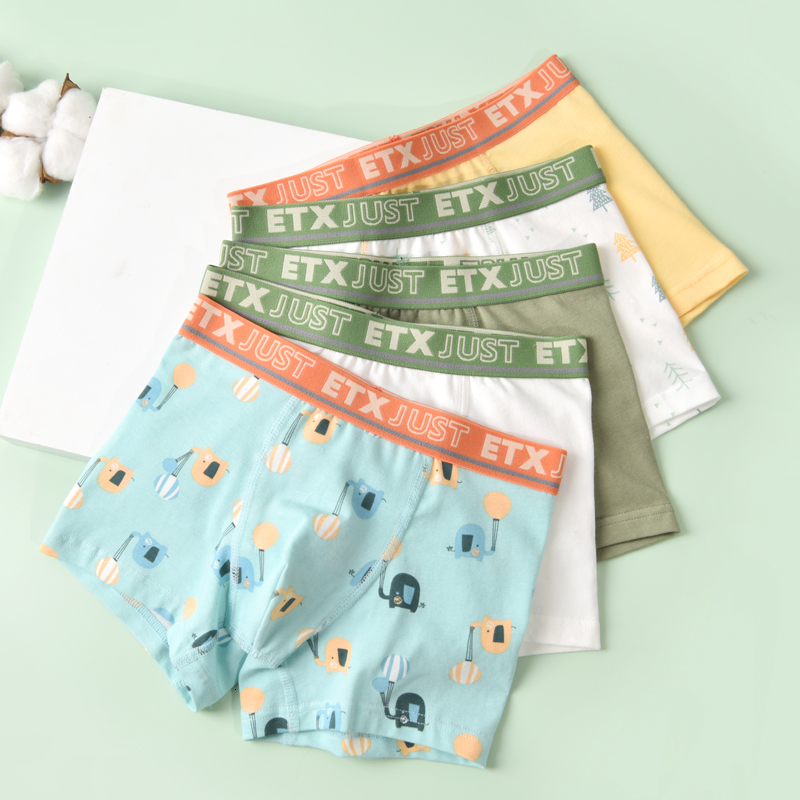 Panties 5 Pcs lpack Kids Underwear for Boys Cotton Teen Cartoon Dinosaur Boxers Toddler Children cute Breathable Underpants 221205