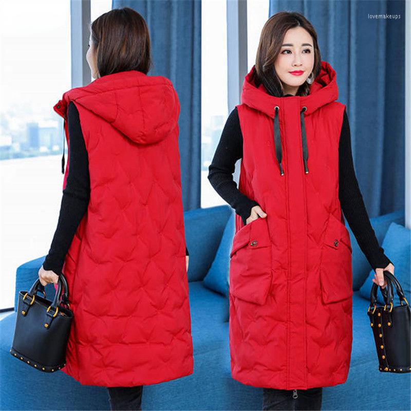 Women's Vests 2022 Women's Vest Jacket Cotton Autumn Winter Hooded Long Coat Sleeveless Loose Female Waistcoat Snow Wear E474, Black
Women's Vests 2022 Women's Vest Jacket Cotton Autumn Winter Hooded Long Coat Sleeveless Loose Female Waistcoat Snow Wear E474, Black