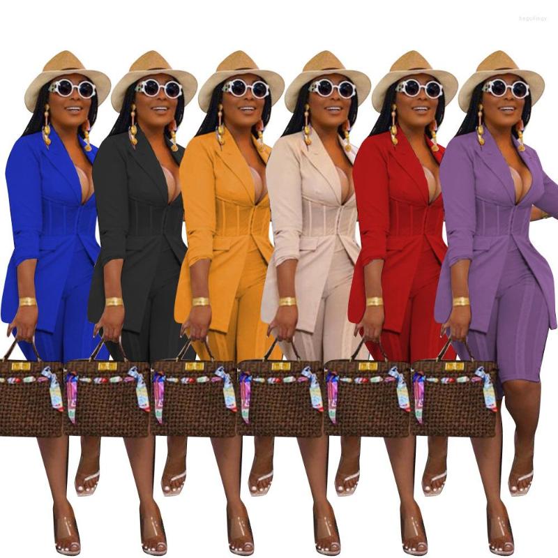 Women' Tracksuits Sylph Formal 2 Piece Set Solid 2022 Business Casual Two Sets For Women Suit Jacket Slim Knee Length Shorts Suits, Black
Women' Tracksuits Sylph Formal 2 Piece Set Solid 2022 Business Casual Two Sets For Women Suit Jacket Slim Knee Length Shorts Suits, Black