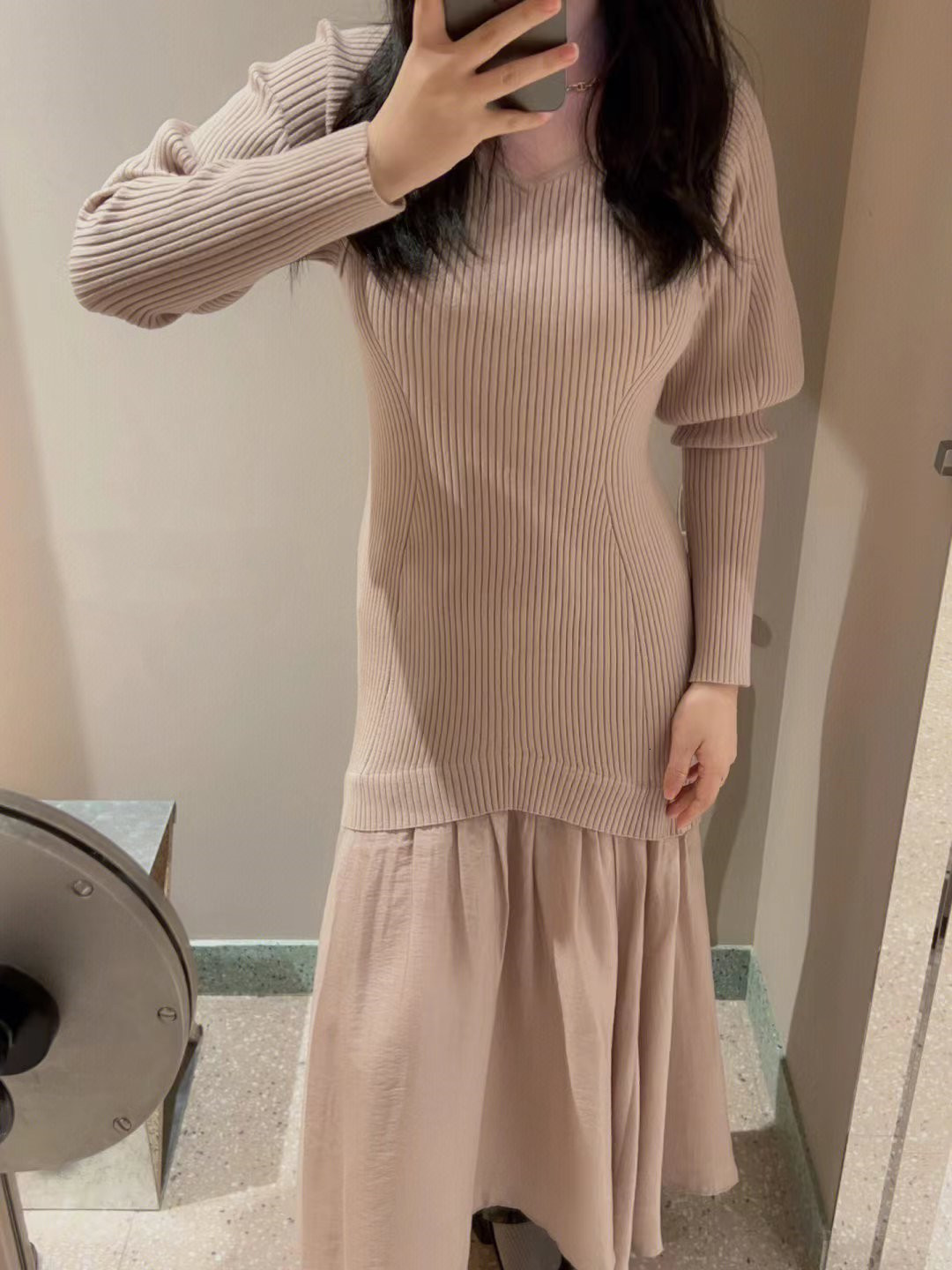 Party Dresses Kuzuwata V Neck Solid Color Long Sleeve Robe Femme Knit Patchwork Autumn Winter Japanese Vestiges De Mujer Elegant 221203