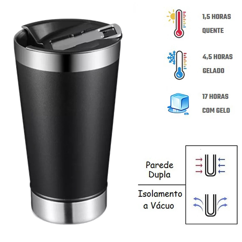 Thermoses Custom Name 16oz Cold Beer Cups With Bottle Opener Lid Stainless Steel Thermos Water Coffee Mugs for Tea Thermal Tumblers 473ml 221205