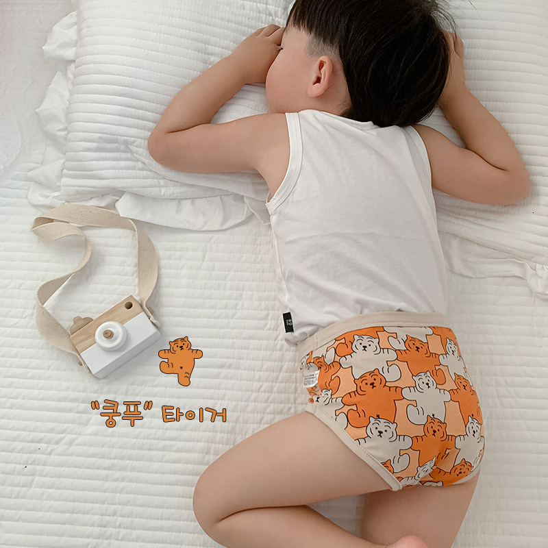 Panties 1146A Children s Underwear N076 3Pcs Lot Cartoon Tiger Print Baby Boy Boxer Cotton Year Boys 221205