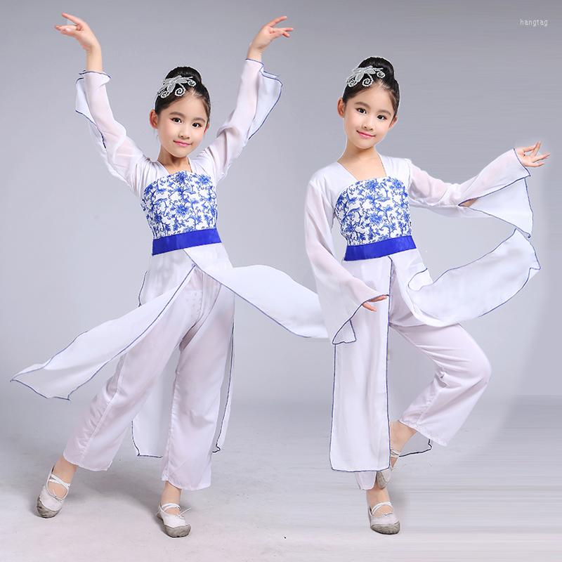 Stage Wear Children's Chinese Folk Costume Girls Yangko Dance Costumes Modern National Performance, White
Stage Wear Children's Chinese Folk Costume Girls Yangko Dance Costumes Modern National Performance, White