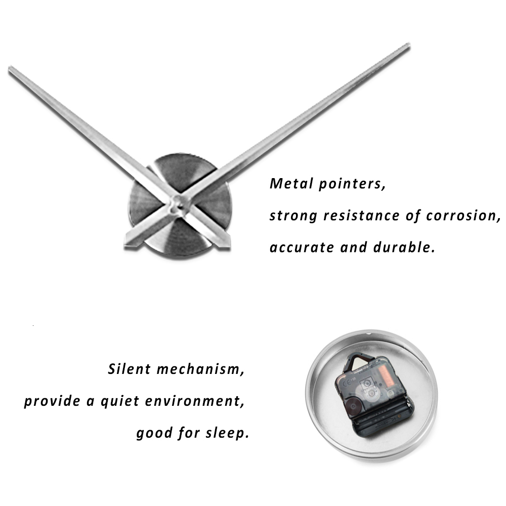 Wall Clocks Large Clock Quartz 3D DIY Big Watch Decorative Kitchen Acrylic Mirror Sticker Oversize Home Letter Decor 221203