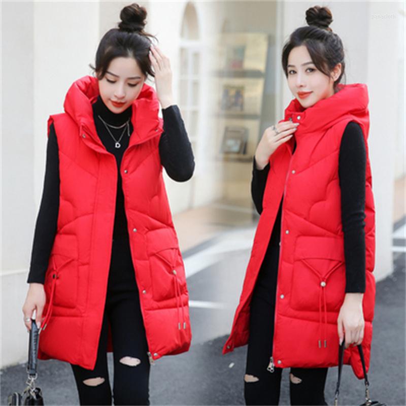 Women's Vests Cotton Waistcoat Women Long Autumn Winter 2022 Korean Version Slim Down Jacket Thermal Vest Waisico Hooded Top, Red
Women's Vests Cotton Waistcoat Women Long Autumn Winter 2022 Korean Version Slim Down Jacket Thermal Vest Waisico Hooded Top, Red