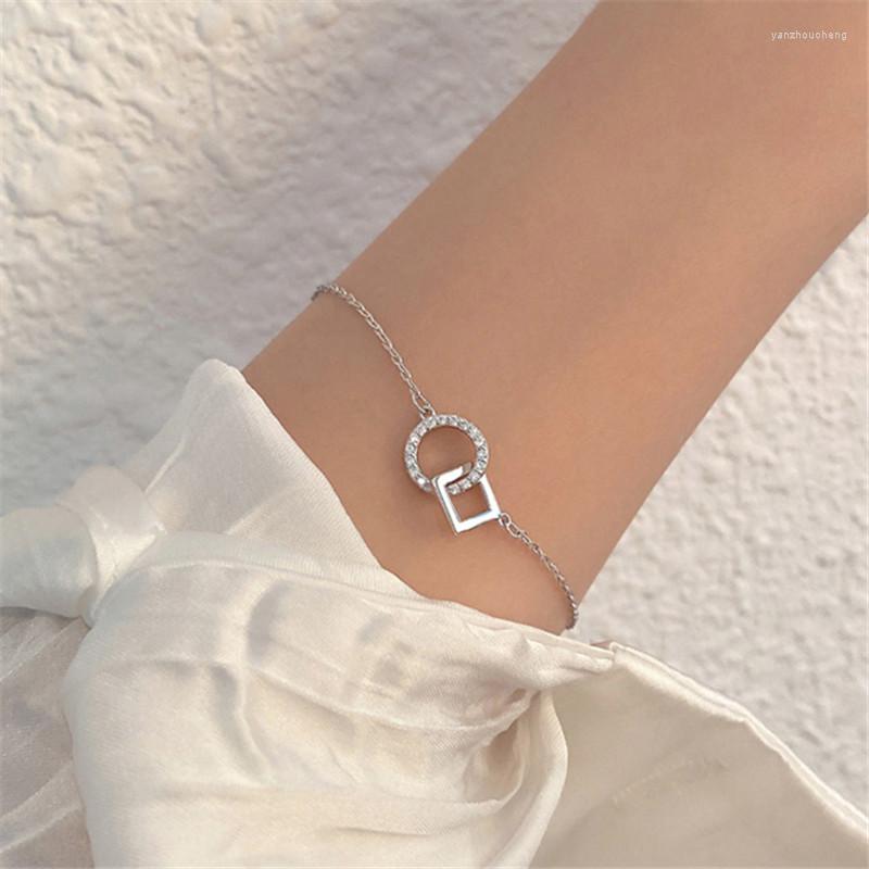 Link Bracelets Fashion Zircon Square Circle Charm Bracelet & Bangle For Women Girls Jewelry Wedding Party Gift Bijoux Sl411
Link Bracelets Fashion Zircon Square Circle Charm Bracelet & Bangle For Women Girls Jewelry Wedding Party Gift Bijoux Sl411