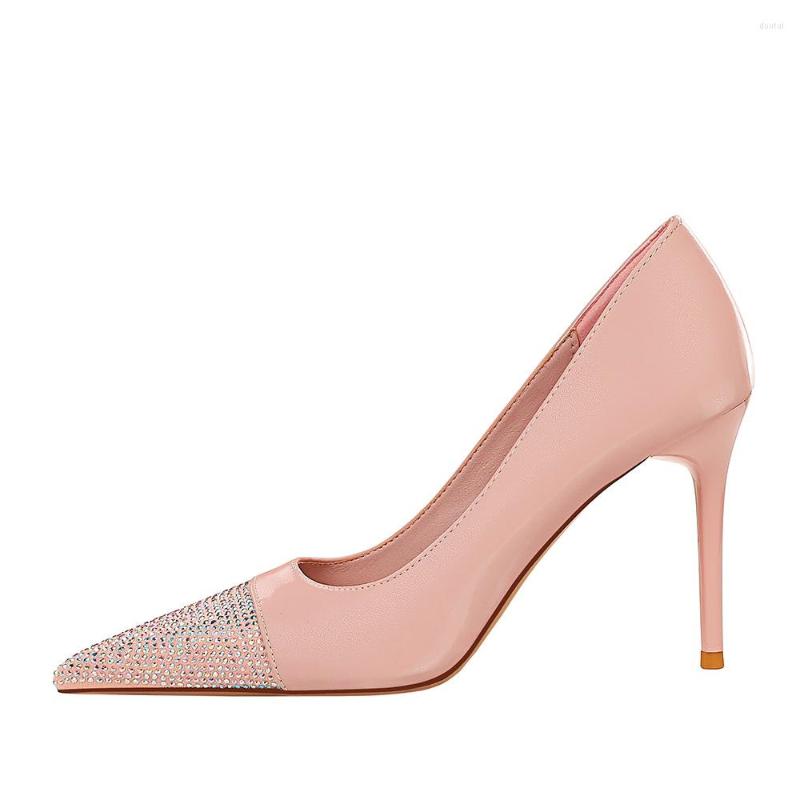 Dress Shoes Korean Fashion Banquet Show Thin Heels Large Size Shallow Mouth Sparkly Rhinestone Pointed Single Women's, Black
Dress Shoes Korean Fashion Banquet Show Thin Heels Large Size Shallow Mouth Sparkly Rhinestone Pointed Single Women's, Black