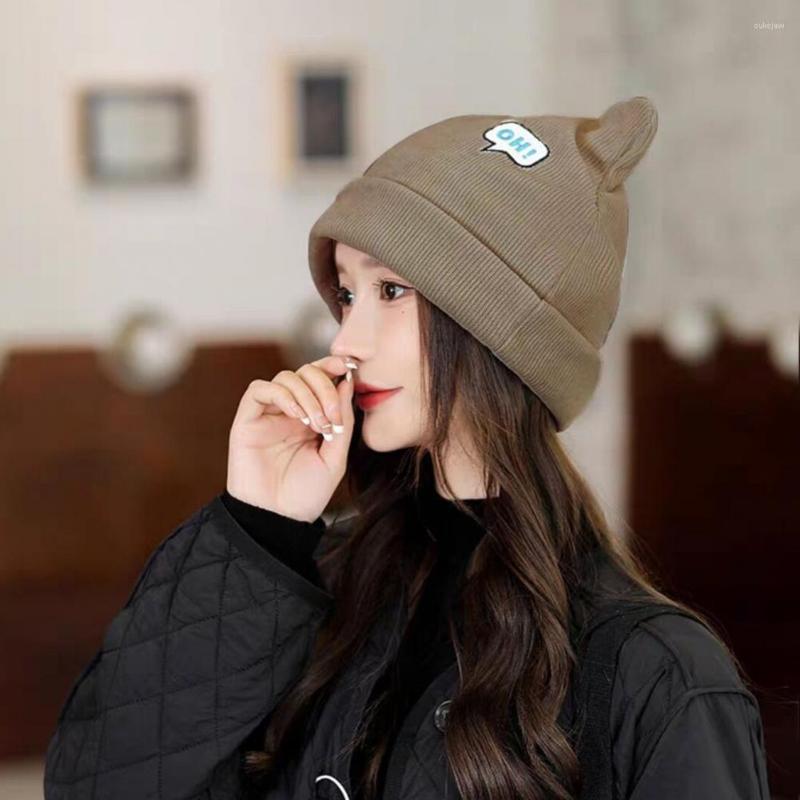 Visors Cute Women Knitted Hat Brimless Korean Style Beanie Pure Color Knitting, White
Visors Cute Women Knitted Hat Brimless Korean Style Beanie Pure Color Knitting, White