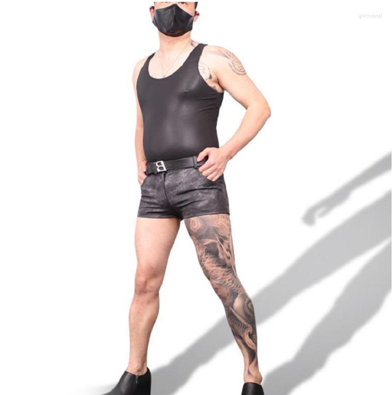 Men' Shorts Men Sexy Underwear Faux Leather Briefs Nightclub Casual Stylish Summer, Black
Men' Shorts Men Sexy Underwear Faux Leather Briefs Nightclub Casual Stylish Summer, Black