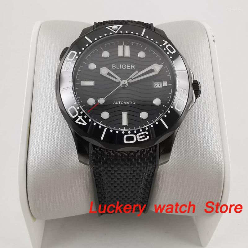 Wristwatches 41mm Luxury Watch Black Dial Luminous Saphire Glass;Rubber Strap Automatic Movement Men's Mechanical Watches-BA184, No3
Wristwatches 41mm Luxury Watch Black Dial Luminous Saphire Glass;Rubber Strap Automatic Movement Men's Mechanical Watches-BA184, No3