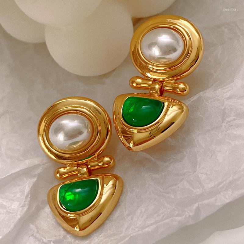 Hoop Earrings Fashion Design Antique Color Heart Shape Crystal Baroque Pearl Female 925 Silver Stud
Hoop Earrings Fashion Design Antique Color Heart Shape Crystal Baroque Pearl Female 925 Silver Stud
