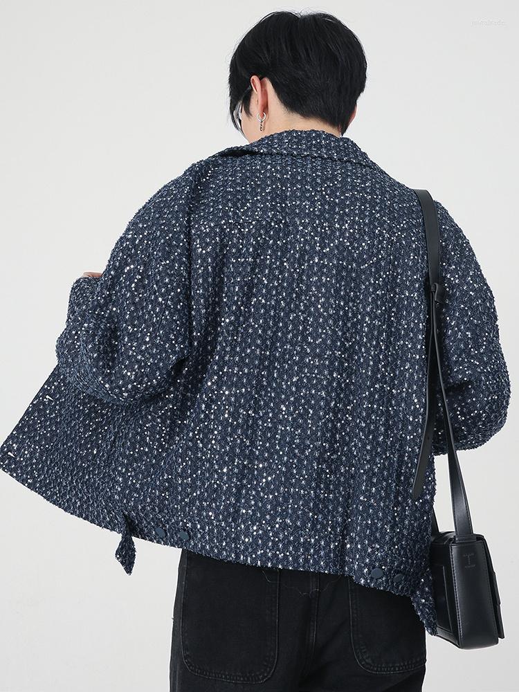 Men's Jackets Men's Jacket Autumn Korean Fashion Trendy Sequin 2023 Turn-down Collar Long Sleeve Casual Male Coat Pocket 2A6272, Blue
Men's Jackets Men's Jacket Autumn Korean Fashion Trendy Sequin 2023 Turn-down Collar Long Sleeve Casual Male Coat Pocket 2A6272, Blue