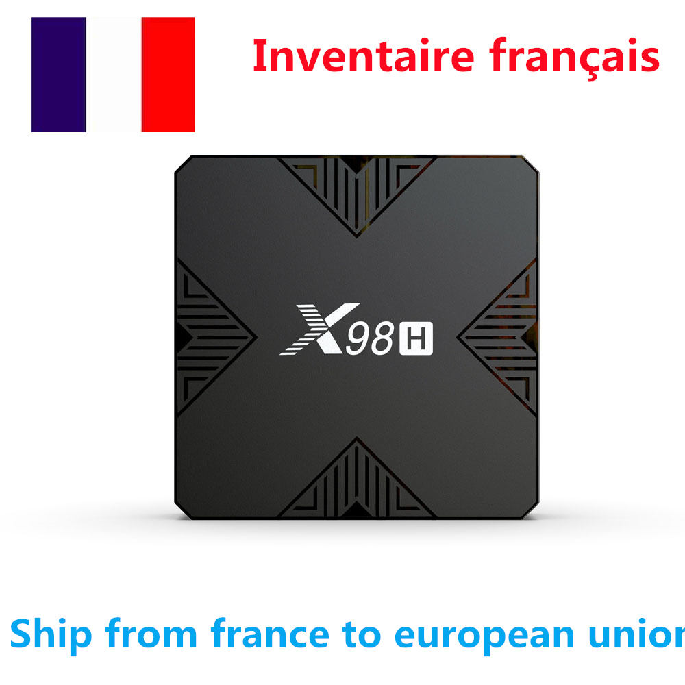 Ship from france X98H tv box Android 12 os Allwinner H618 BT5.0 Wifi6 2.4G 5G dual wifi 4K Media Player Set Top 2g 16g 4g32g