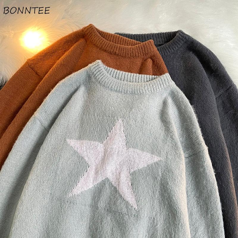 Men's Sweaters Sweater Men Star Print O-neck Pullovers Winter Arrival Casual All-match Warm Knitwear Fashion Streetwear Leisure Clothing, Brown
Men's Sweaters Sweater Men Star Print O-neck Pullovers Winter Arrival Casual All-match Warm Knitwear Fashion Streetwear Leisure Clothing, Brown