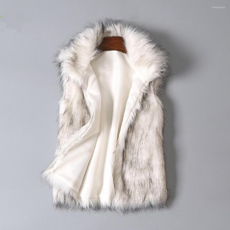 Women's Vests Women Fluffy Waistcoat Pockets Loose Winter Warm Faux Fur Vest Jacket, White
Women's Vests Women Fluffy Waistcoat Pockets Loose Winter Warm Faux Fur Vest Jacket, White