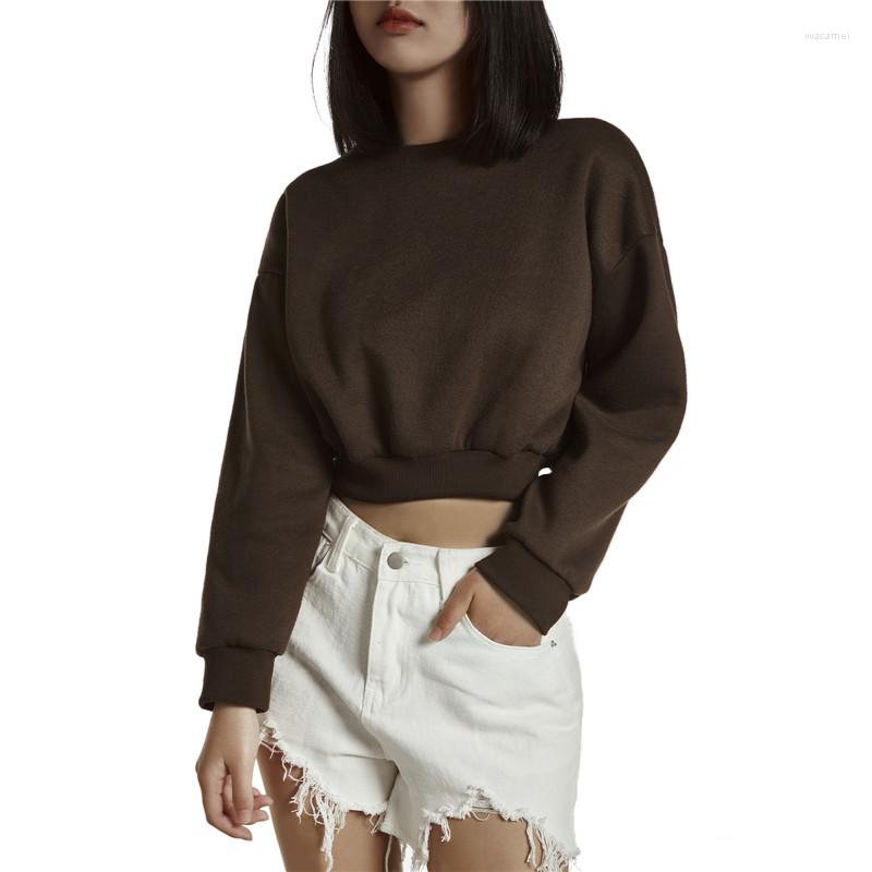 Women' Hoodies Female Autumn Spring Short Pullovers Sweatshirts Solid Color Women O Neck Long Sleeve Elastic Sweatshirt Casual Streetwear, Black
Women' Hoodies Female Autumn Spring Short Pullovers Sweatshirts Solid Color Women O Neck Long Sleeve Elastic Sweatshirt Casual Streetwear, Black