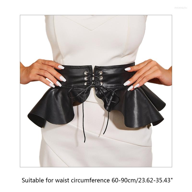Belts Dress Corset Belt Punk Peplum Adjustable Wide Waistband Waist Solid Color Decorative Drop, Black
Belts Dress Corset Belt Punk Peplum Adjustable Wide Waistband Waist Solid Color Decorative Drop, Black