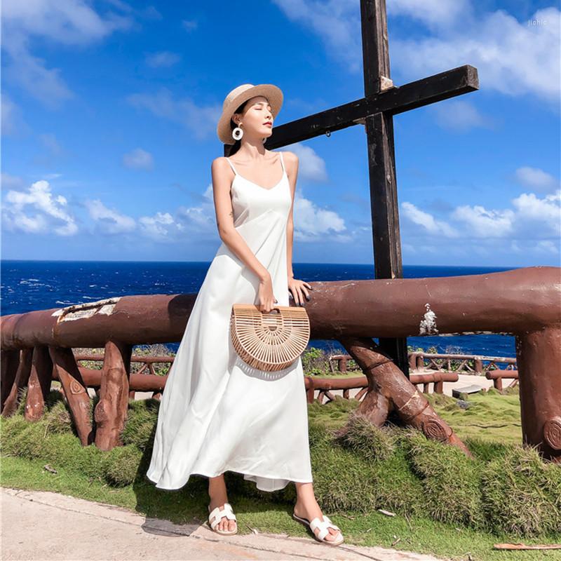 Casual Dresses Summer Beachwear For Women 2022 Fairy Style Backless Seaside Vacation Boho Maxi Dress V Neck Ankle-Length Robe, White
Casual Dresses Summer Beachwear For Women 2022 Fairy Style Backless Seaside Vacation Boho Maxi Dress V Neck Ankle-Length Robe, White