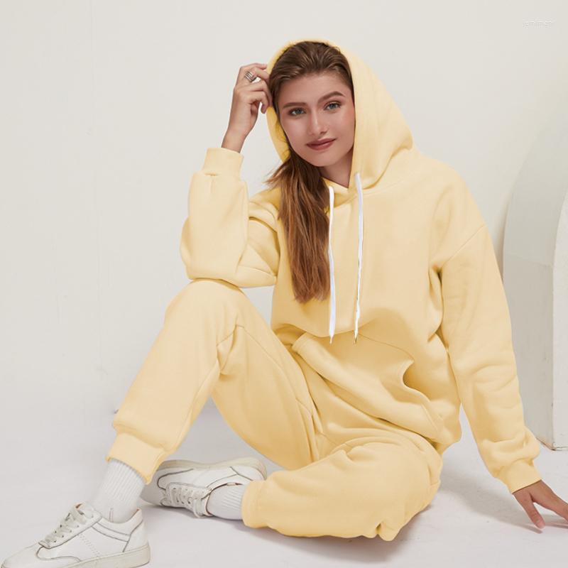 Women' Two Piece Pants Women' Fleece Tracksuit 2 Pieces Set Pullover Hoodies Sport Suit Female Autumn Winter Warm Sweatshirt For Woman, Black
Women' Two Piece Pants Women' Fleece Tracksuit 2 Pieces Set Pullover Hoodies Sport Suit Female Autumn Winter Warm Sweatshirt For Woman, Black