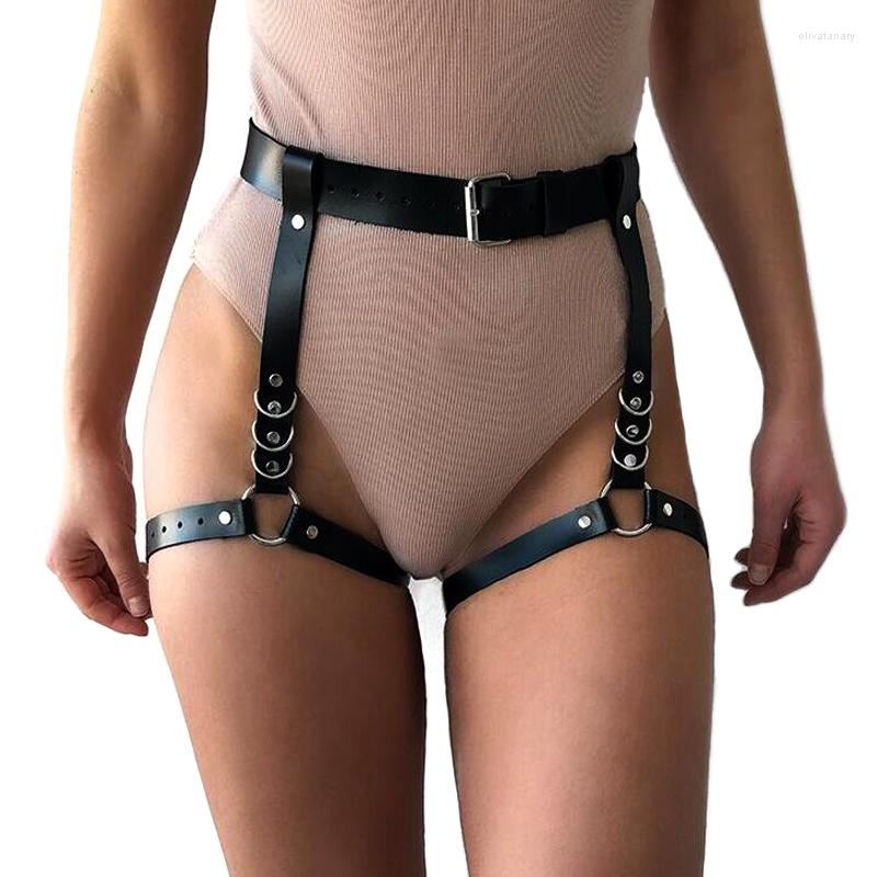 Belts Sexy Women Leather Belt Body Bondage Waist To Leg Harness Harajuku Gothic Femme Ring Straps Appeal Accessories, Black
Belts Sexy Women Leather Belt Body Bondage Waist To Leg Harness Harajuku Gothic Femme Ring Straps Appeal Accessories, Black
