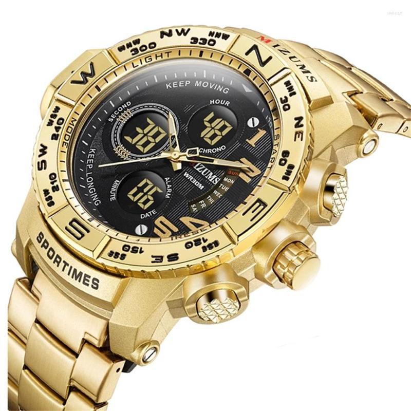 Wristwatches Men's Sport Watches Top Steel Strap Digital Led Electronic Waterproof Wristwatch Military Clock Relogio, Silver orange
Wristwatches Men's Sport Watches Top Steel Strap Digital Led Electronic Waterproof Wristwatch Military Clock Relogio, Silver orange