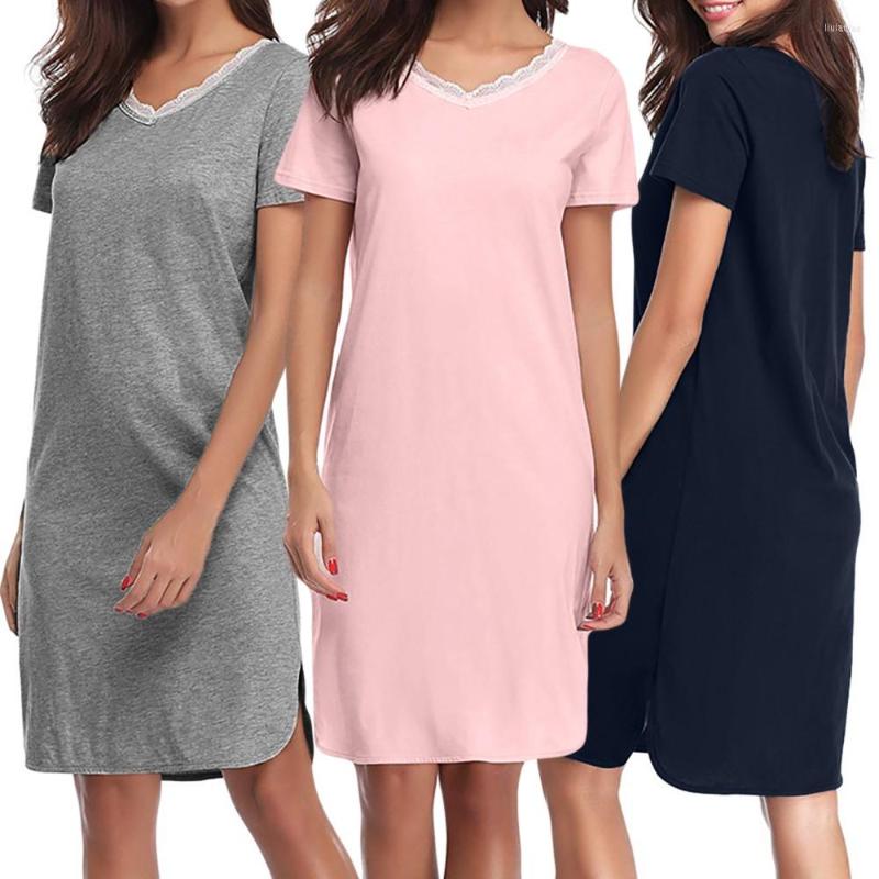 Women' Sleepwear Sleep Shirt For Women Womens Cotton Short Sleeve Soft Kimono Robes Knit Bathrobe Loungewear Shirts, Grey
Women' Sleepwear Sleep Shirt For Women Womens Cotton Short Sleeve Soft Kimono Robes Knit Bathrobe Loungewear Shirts, Grey