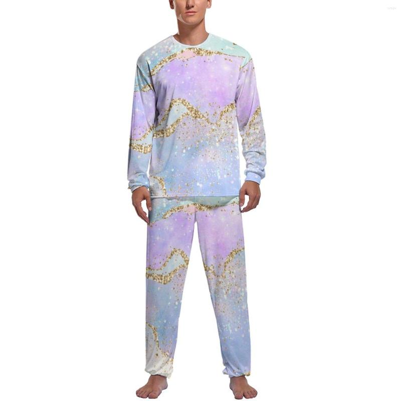 Men's Sleepwear Elegant Pajamas Long Sleeve Glold Glitter Print 2 Pieces Casual Set Spring Mens Graphic Soft Home Suit, Style
Men's Sleepwear Elegant Pajamas Long Sleeve Glold Glitter Print 2 Pieces Casual Set Spring Mens Graphic Soft Home Suit, Style
