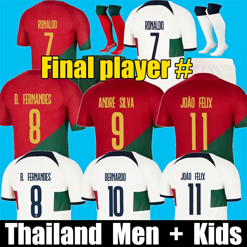 2022 soccer jerseys Portuguese Bruno FERNANDES RONALDO PEPE Portuguesa Retro 2022 Joao Felix 22 23 Football shirt Portugieser Men Women Kids Kit 1206, Men away2
2022 soccer jerseys Portuguese Bruno FERNANDES RONALDO PEPE Portuguesa Retro 2022 Joao Felix 22 23 Football shirt Portugieser Men Women Kids Kit 1206, Men away2