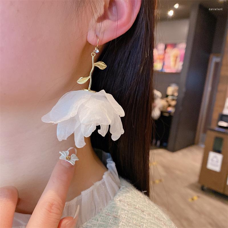 Dangle Earrings Beautiful White Chiffon Flower For Women 2022 Beach Holiday Wedding Party Pendientes Wholesale
Dangle Earrings Beautiful White Chiffon Flower For Women 2022 Beach Holiday Wedding Party Pendientes Wholesale