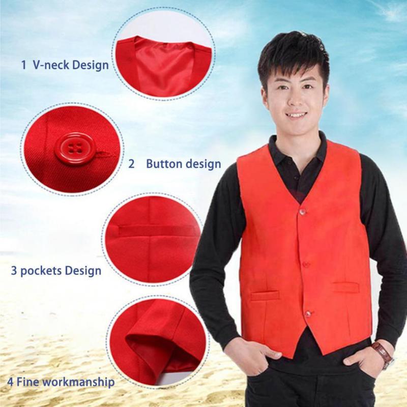Men's Vests Volunteer Vest Trendy Slim Fit Solid Color Unisex Cashier Waistcoat Lightweight Work Uniform, Green
Men's Vests Volunteer Vest Trendy Slim Fit Solid Color Unisex Cashier Waistcoat Lightweight Work Uniform, Green