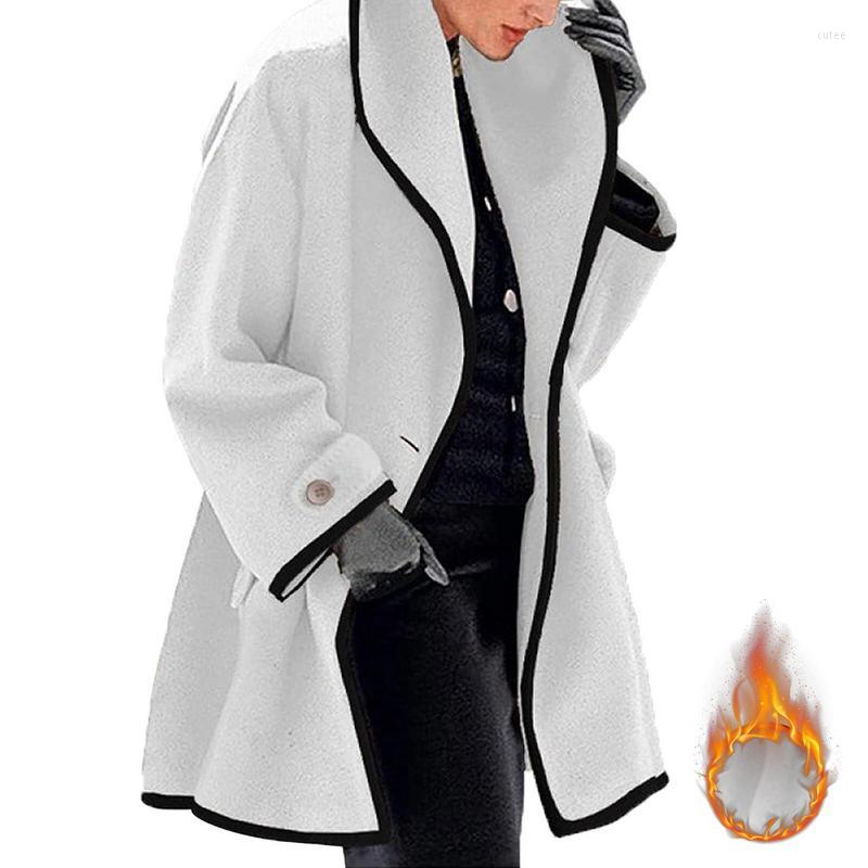 Women's Trench Coats Hooded Woolen Coat Breathable And Comfortable Women's Long Fleece Soft Winter Warm Jackets For, White
Women's Trench Coats Hooded Woolen Coat Breathable And Comfortable Women's Long Fleece Soft Winter Warm Jackets For, White