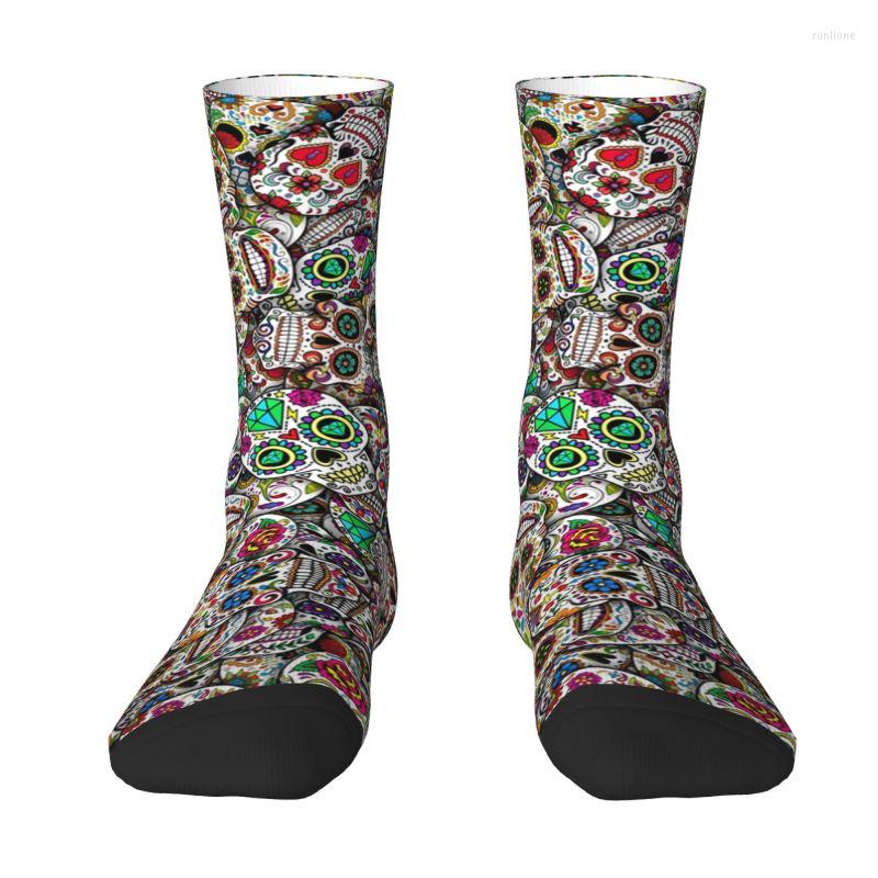 Men's Socks Mexican Sugar Skulls Mens Crew Unisex Kawaii Day Of The Dead Art Spring Summer Autumn Winter Dress 
Men's Socks Mexican Sugar Skulls Mens Crew Unisex Kawaii Day Of The Dead Art Spring Summer Autumn Winter Dress