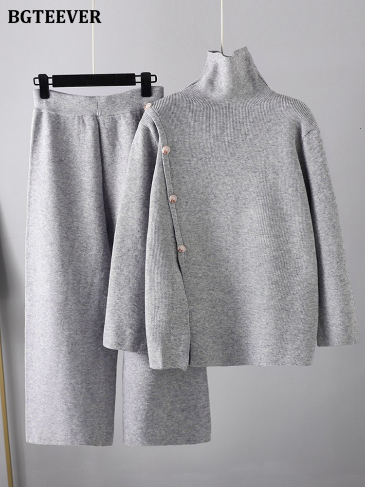 Womens Two Piece Pants BGTEEVER Elegant 2 Pieces Knitted Trousers Set Women Turtleneck Singlebreasted Sweaters Wide Leg Winter Warm 221206, Pink
Womens Two Piece Pants BGTEEVER Elegant 2 Pieces Knitted Trousers Set Women Turtleneck Singlebreasted Sweaters Wide Leg Winter Warm 221206, Pink